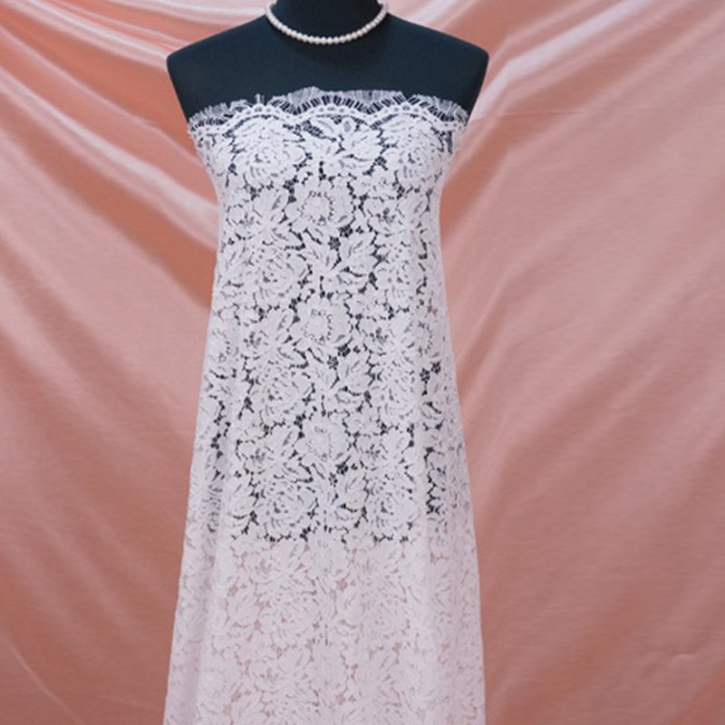 Lace Fabric Dress Eyelash Nylon for Women's Wear Wholesale Supplier 15